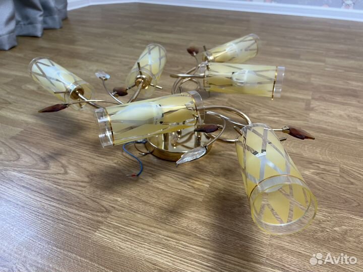 Люстра потолочная, светильник цоколь Е14