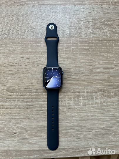Часы apple watch 7 45 mm blue