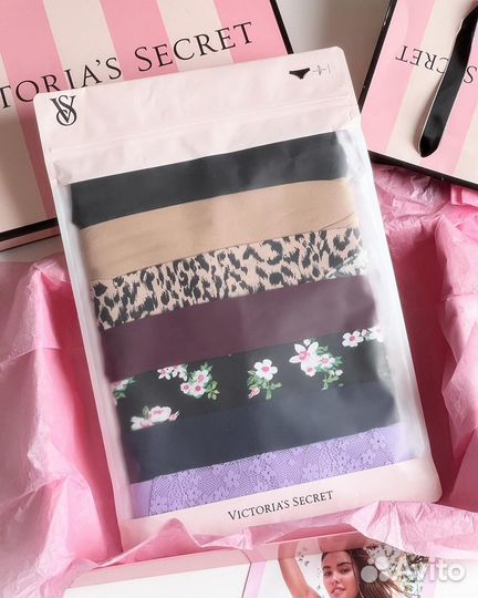 Набор бесшовных трусиков 7 шт. Victoria's Secret