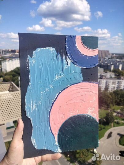 Интерьерная картина абстракция текстурная