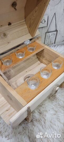 Мини бар бочонок новый