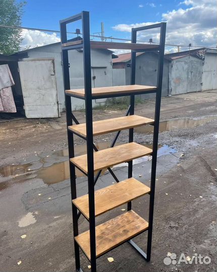 Стеллаж в стиле лофт для офиса