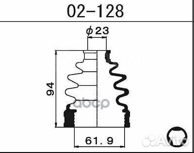 Пыльник шруса внутренний FR hyundai solaris/KIA