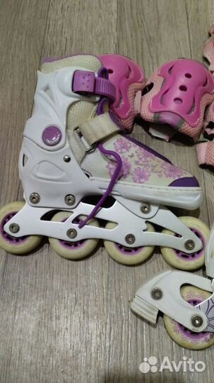 Роликовые коньки детские раздвижные