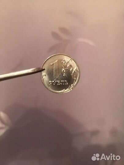 1 рубль 2019г брак