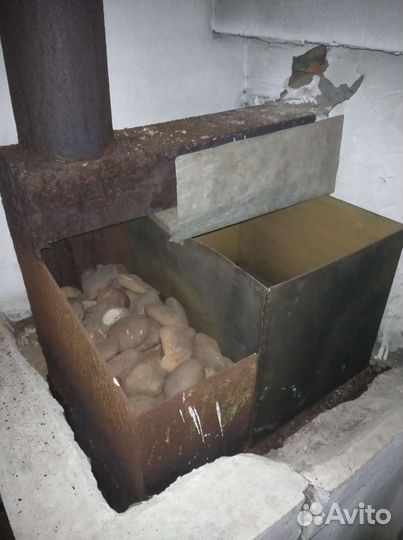 Печь для бани с баком для воды