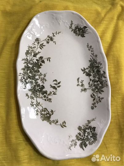 Блюдо, тарелка Т-ва М.С. Кузнецова 19 век