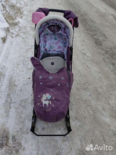 Санки коляска nika kids