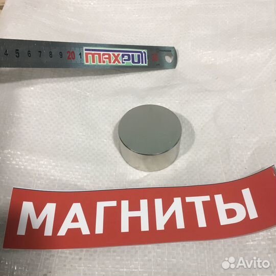 Неодимовый магнит диск 60х30