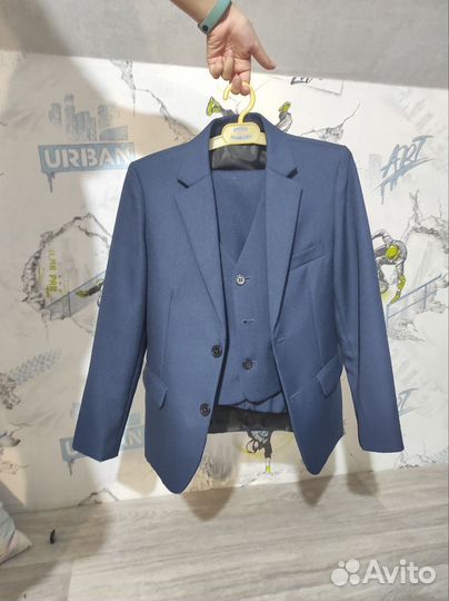 Школьный костюм для мальчика 122 синий