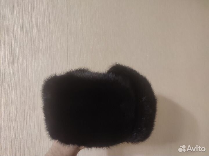 Норковая шапка мужская ушанка