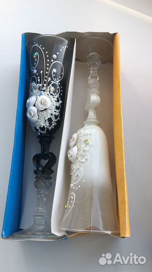 Свадебные фужеры новые