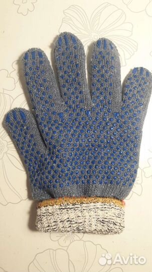 Перчатки зимние двойные с пвх