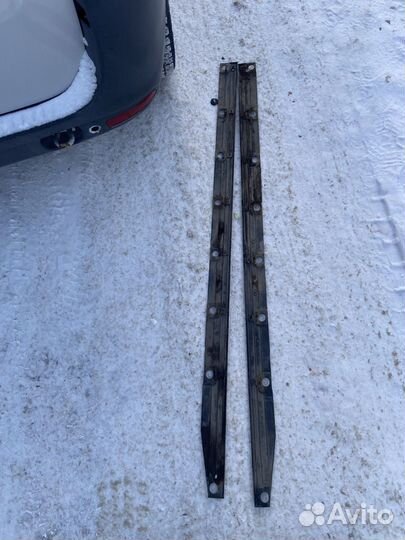 Накладки на пороги toyota allex