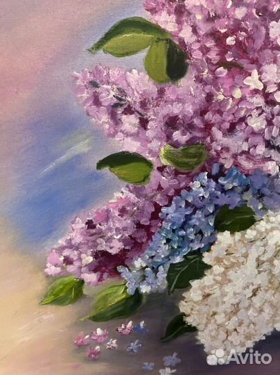 Картина маслом холст на подрамнике