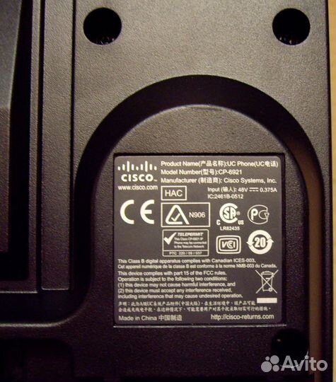 Телефон IP Cisco CP-6921 мало б/у