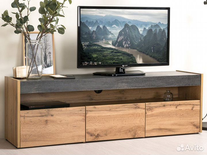 Тумба под тв Моби 140 см дуб вотан