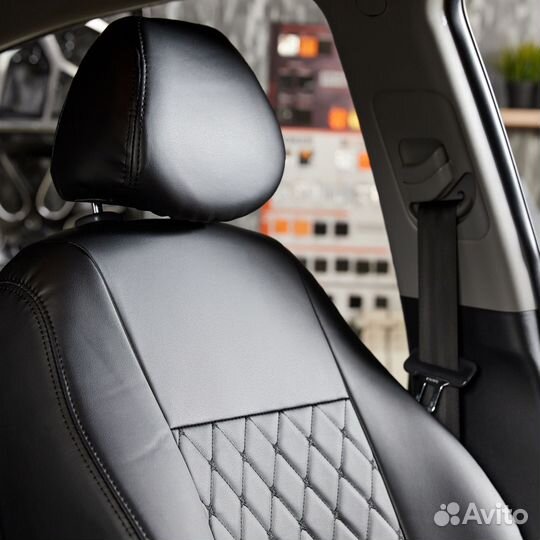 Чехлы Hyundai Creta 2016 - нв Бантики черные