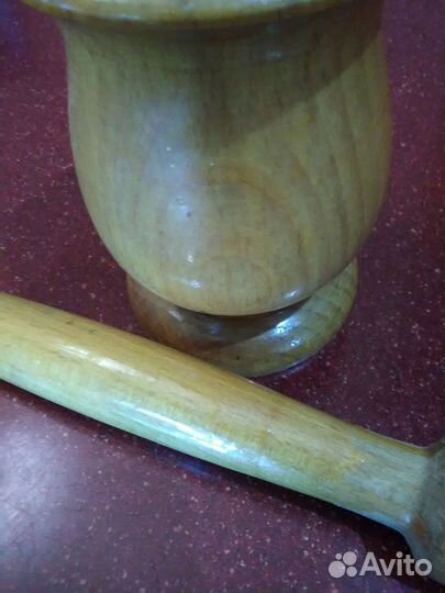 Ступка с пестиком.Дерево