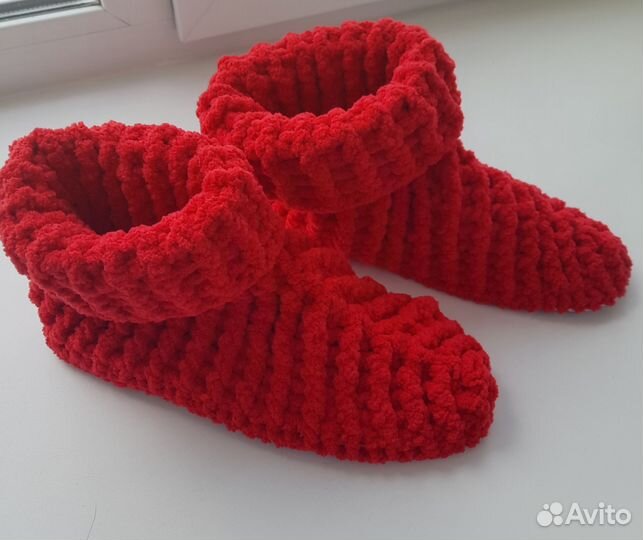 Домашние тапочки сапожки
