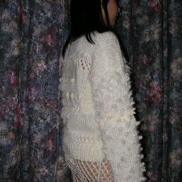 Брюки клеш сетка