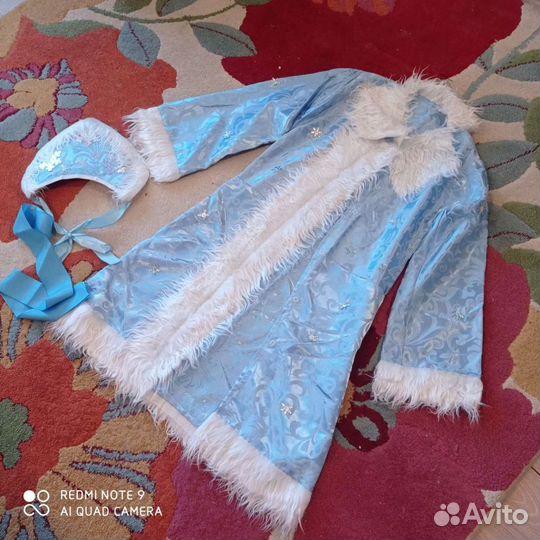 Костюм Снегурочки шикарный на 5-7 лет