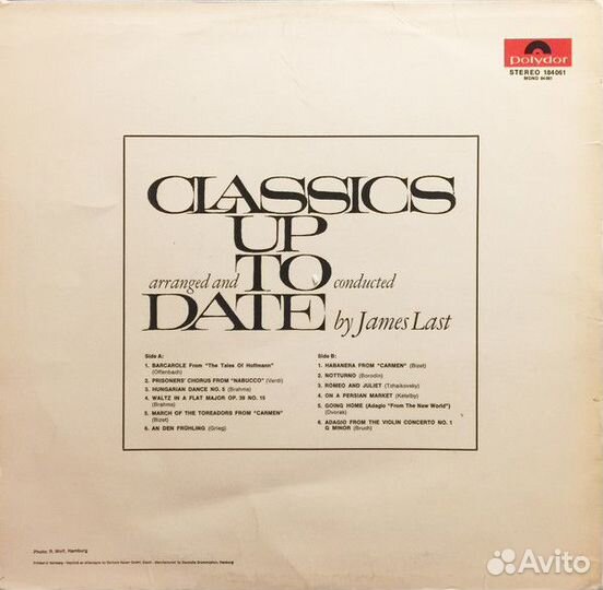 LP.James Last - Classics Up To Date - 1966