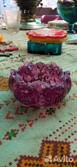 Предметы интерьера из эпоксидной смолы и гипса