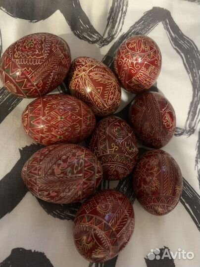 Деревянные пасхальные яйца