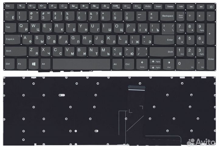 Клавиатура для Lenovo 320-15ABR, 520-15IKB