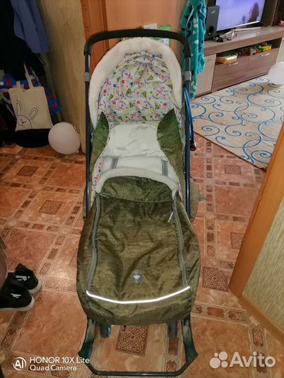 Детские санки коляска ника