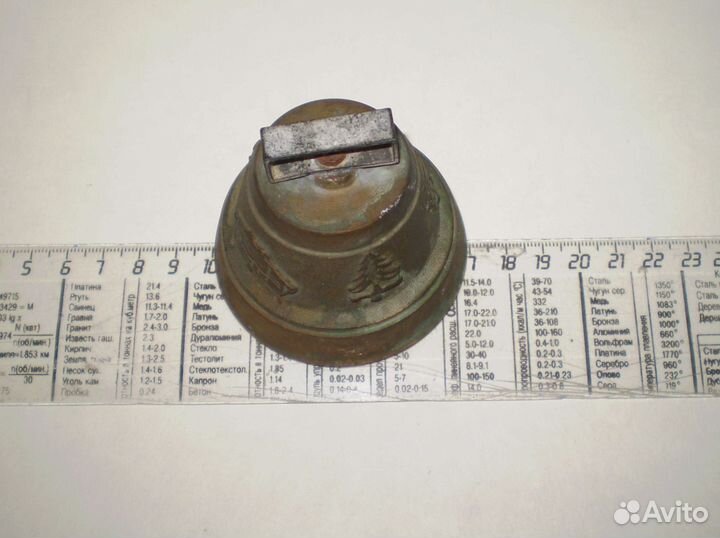 Колокольчик Швейцария бронза