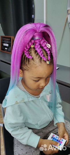 Брейды, брейды в хвост,водопад, боксерские косы