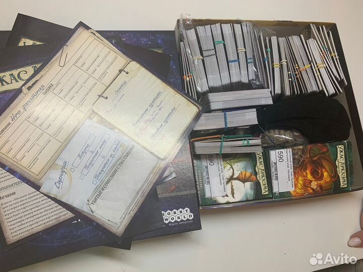 Игра настольная ужас аркхема карточная + допы