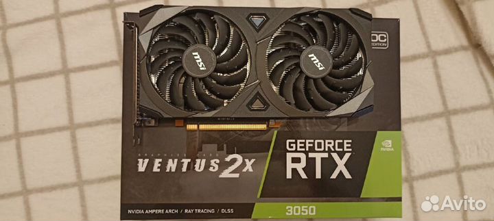 MSI RTX 3050 ventus 2X OC 8Gb