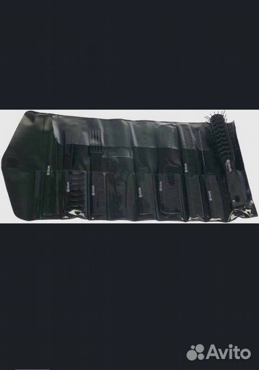 Набор расчесок dewal в черном чехле