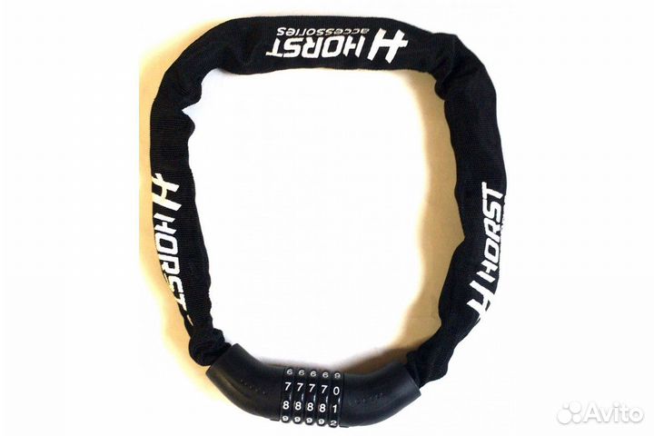 Замок вело цепь (5 разрядов) 6х900мм кодовый