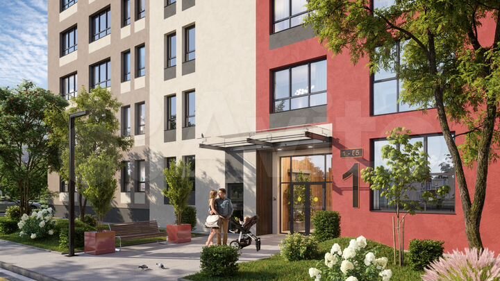 1-к. квартира, 42,1 м², 3/5 эт.