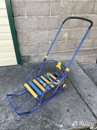 Детские санки с колесами
