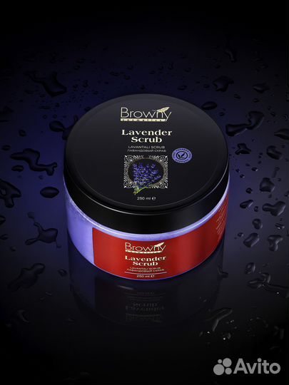 Лавандовый скраб для тела Browny cosmetics Турция