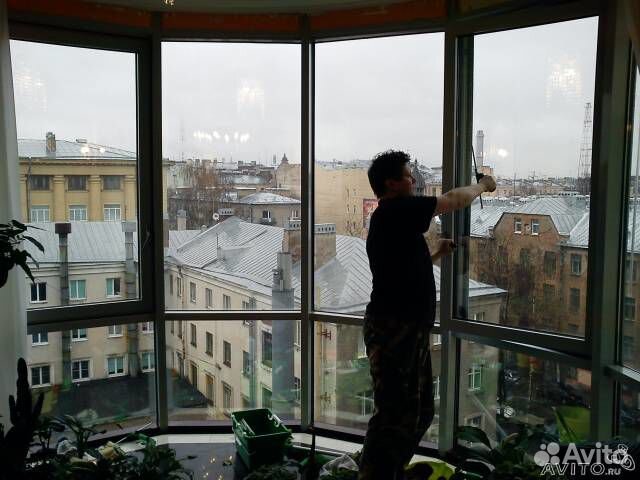 Мытье окон и балконов любой сложности