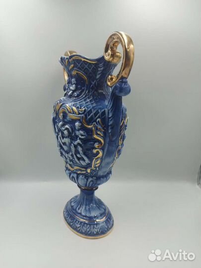 Винтажная большая ваза золочение Италия