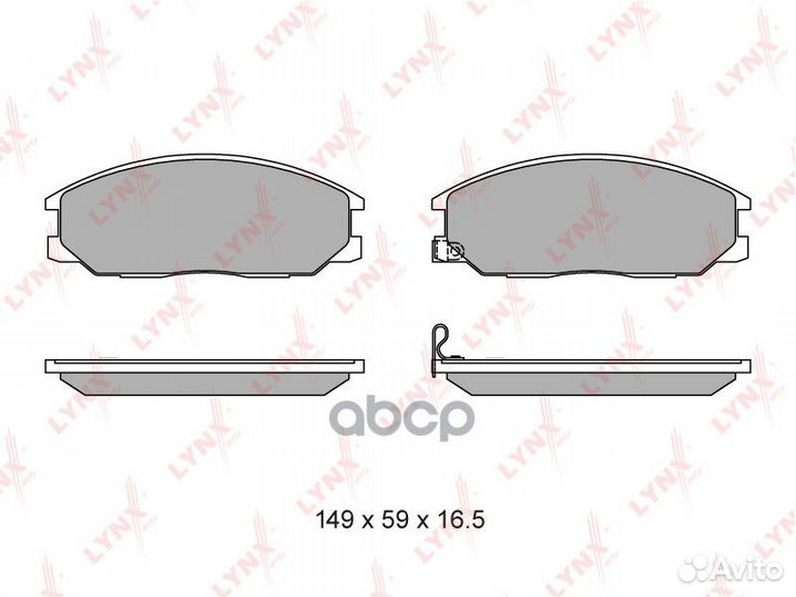 Колодки тормозные hyundai santa FE 01- передн