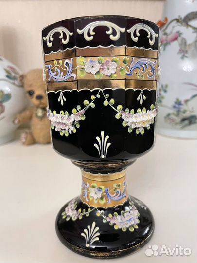 Два шикарных редких антикварных бокала кубок