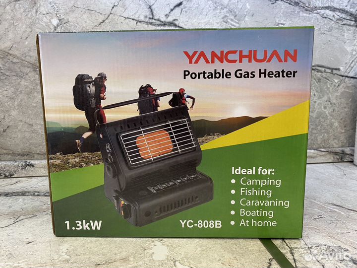 Газовый обогреватель 2в1