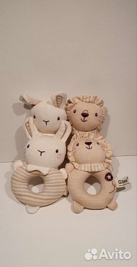 Мягкая погремушка шуршалка для новорожденных