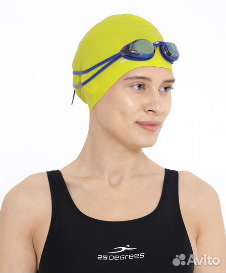 Шапочка для плавания Mamana Lime, силикон, для