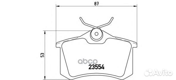 Колодки тормозные дисковые зад P68024 Brembo