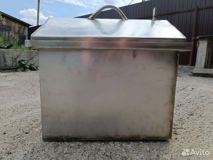 Коптильня горячего копчения из нержавейки Новая