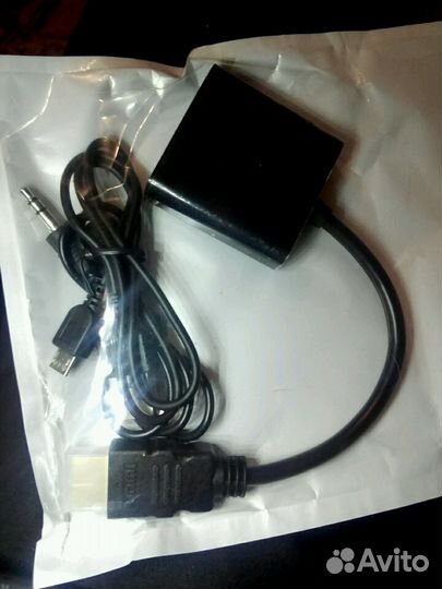 Hdmi-vga с доп питанием